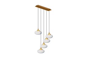 3D Schwebende Lampe - Pendelleuchte - Kare - Tropfen - 56775