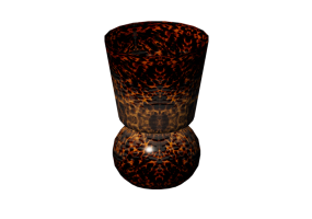 Vasos e Cer&acirc;micas 3D - Vaso em cer&acirc;mica - Kare - Caramel - 56627