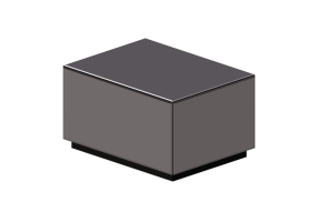 Tavoli 3D - Tavolino in metallo - Kare - Luxy - 70671