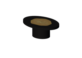 Tavoli 3D - Tavolino in legno laccato - Kare - Medallion - 70561