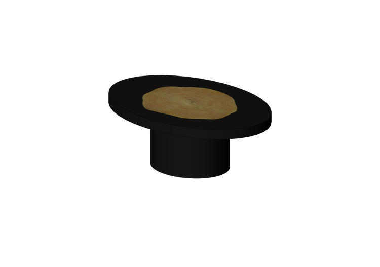 Tavoli 3D - Tavolino in legno laccato - Kare - Medallion -... Tavoli 3D - Tavolino in legno laccato - Kare - Medallion -...
