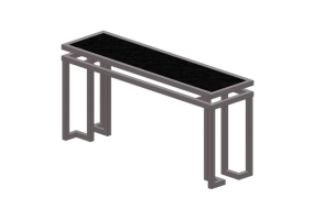 Mesas 3D - Mesa de console de metal - Kare - Rush - 70106