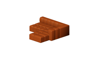 Divani 3D - Divano in tessuto - Kare - Belami - 70654