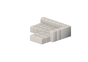 Divani 3D - Divano in tessuto - Kare - Belami - 70680