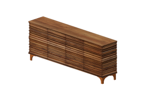 3D Furniture - Wooden sideboard - Kare - Santos - 70072