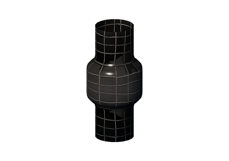 Vases and Ceramics 3D - Ceramic vase - Kare - Black Mesh -... Vases and Ceramics 3D - Ceramic vase - Kare - Black Mesh -...