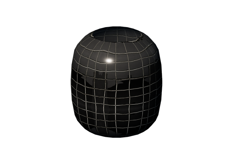 Vasi e Ceramiche 3D - Vaso in ceramica - Kare - Black Mesh... Vasi e Ceramiche 3D - Vaso in ceramica - Kare - Black Mesh...