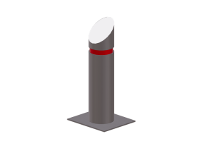 3D Post - Metal bollard - Marshalls - RhinoGuard