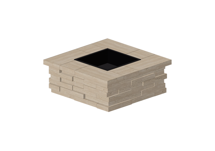Foyers et Cheminées 3D - Brûleur en pierre - Techo-Bloc -... Foyers et Cheminées 3D - Brûleur en pierre - Techo-Bloc -...
