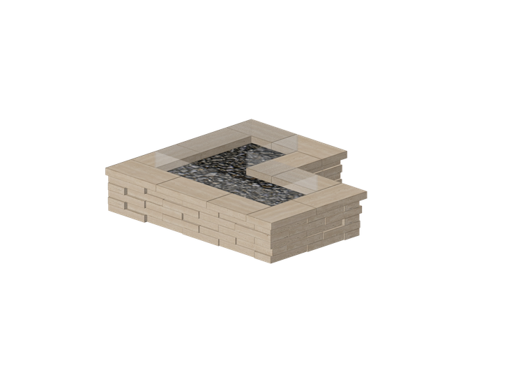 Chimneys and chimney pots 3D - Stone fire pit - Techo-Bloc... Chimneys and chimney pots 3D - Stone fire pit - Techo-Bloc...