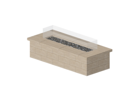Camini 3D - Braciere in pietra - Techo-Bloc - Travertina