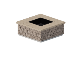 Camini 3D - Braciere in pietra - Techo-Bloc - Rosemont