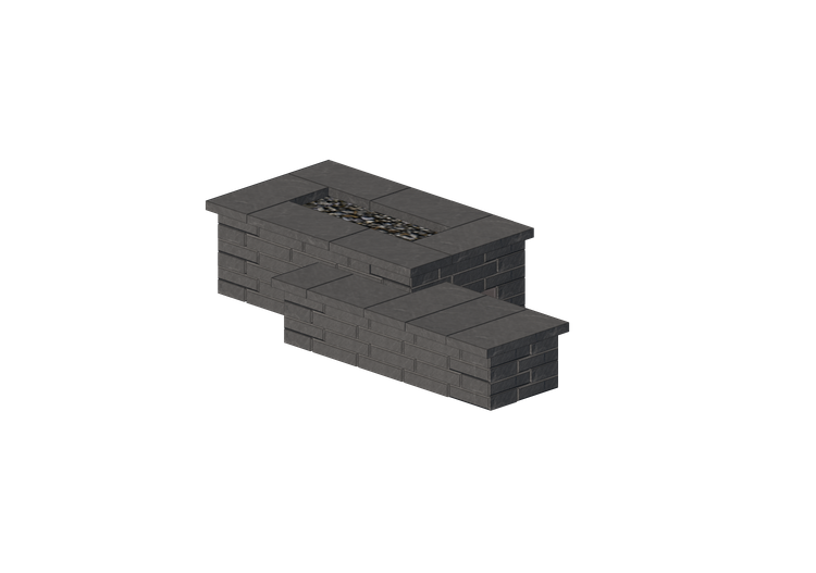 Foyers et Cheminées 3D - Brasero en pierre - Techo-Bloc -... Foyers et Cheminées 3D - Brasero en pierre - Techo-Bloc -...