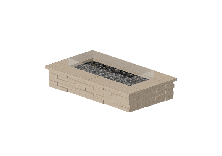 Foyers et Cheminées 3D - Brasero en pierre - Techo-Bloc -... Foyers et Cheminées 3D - Brasero en pierre - Techo-Bloc -...