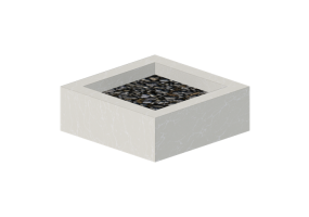 Chimneys and chimney pots 3D - Stone fire pit - Techo-Bloc - Sculptura