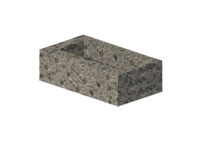 Foyers et Chemin&eacute;es 3D - Brasero en pierre - Techo-Bloc - Rocka