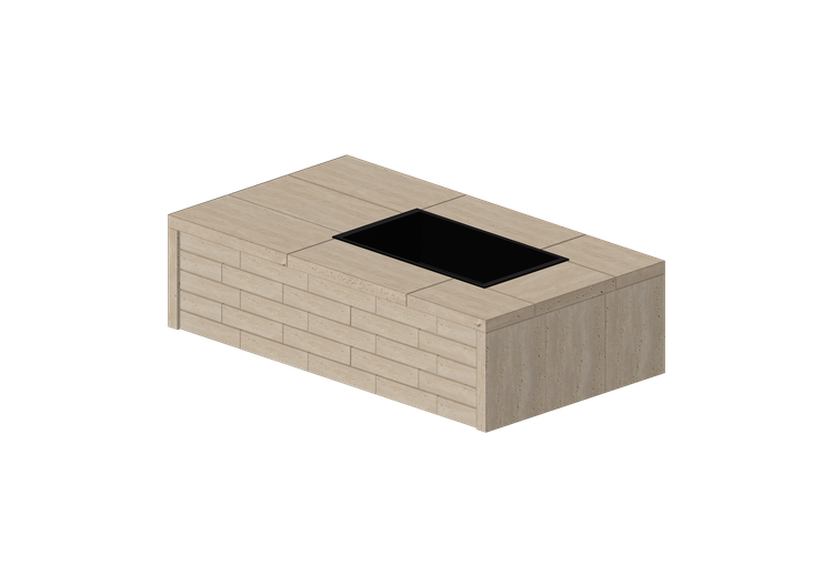 Chimneys and chimney pots 3D - Stone brazier - Techo-Bloc -... Chimneys and chimney pots 3D - Stone brazier - Techo-Bloc -...