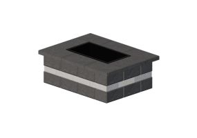 Chimneys and chimney pots 3D - Stone Fire Pit - Techo-Bloc - Raffinato
