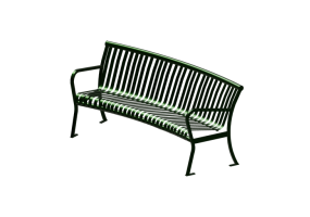 3D Benches - 金属长椅 - Victor Stanley - PRSI 227