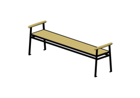 Panchine e Fioriere 3D - Panca in legno - Victor Stanley - STE 23