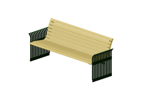 Bancs 3D - Banc en bois - Victor Stanley - S 13