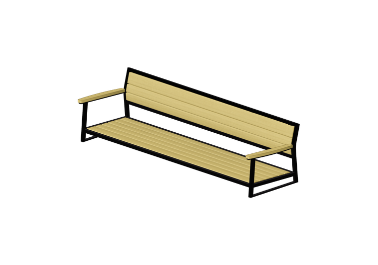 Panchine e Fioriere 3D - Panca in legno - Victor Stanley -... Panchine e Fioriere 3D - Panca in legno - Victor Stanley -...