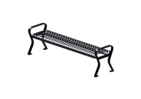 Benches and Planters 3D - Metal bench - Victor Stanley - RB 12