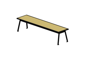 Bancos y Macetas 3D - Banco de madera - Victor Stanley - STE 53