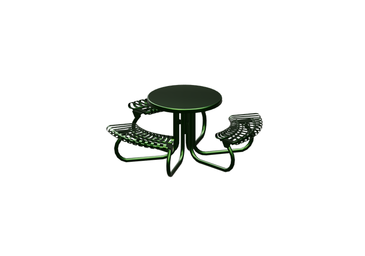 Accessoires 3D - Table avec chaises intégrées - Victor... Accessoires 3D - Table avec chaises intégrées - Victor...