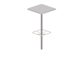 Tavoli 3D - Tavolo in metallo - Maglin - FRT1700 BH SQ M1 DBU 30 FR