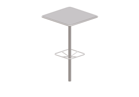 3D Tables - Metal table - Maglin - FRT1700 BH SQ M1 DB 36 FR