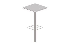 桌子 - 金属桌 - Maglin - FRT1700 BH SQ M1 DB 30 FR