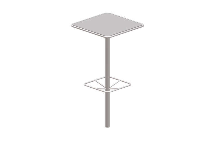 Tables 3D - Table en métal - Maglin - FRT1700 BH SQ M1 DB... Tables 3D - Table en métal - Maglin - FRT1700 BH SQ M1 DB...