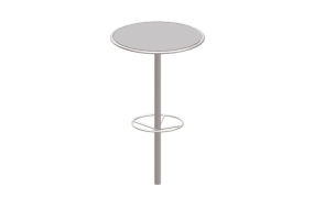 3D Tables - Metal table - Maglin - FRT1700 BH RD M2 DB 36 FR