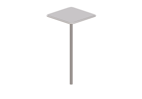 3D Tables - Metal table - Maglin - FRT1700 BH SQ M1 DBU 30