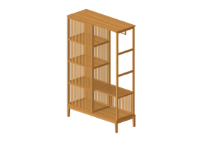 Armadi 3D - Armadio in legno - Ikea - Nordkisa