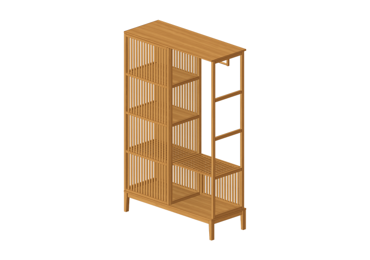 Armarios y Cómodas 3D - Armario de madera - Ikea - Nordkisa... Armarios y Cómodas 3D - Armario de madera - Ikea - Nordkisa...