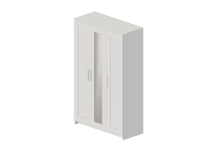 Armarios y Cómodas 3D - Armario de madera lacada - Ikea -... Armarios y Cómodas 3D - Armario de madera lacada - Ikea -...