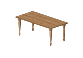 Mesas 3D - Mesa retangular 200x100cm