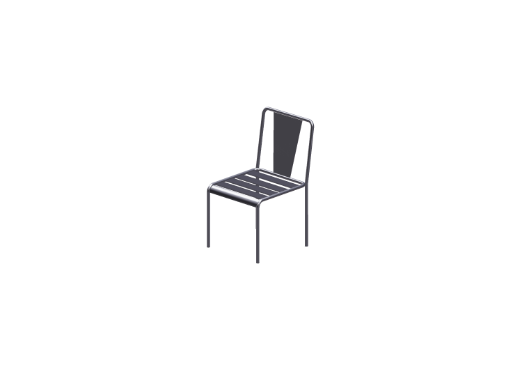 Sillas 3D - Silla de metal - ACCA software Sillas 3D - Silla de metal - ACCA software