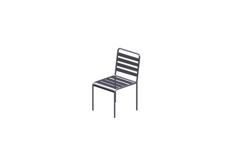 Chaises 3D - Chaise en métal - ACCA software Chaises 3D - Chaise en métal - ACCA software