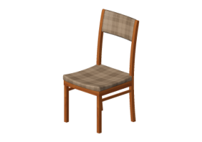 Sedie 3D - Sedia in legno