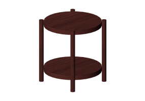 3D Tables - Wooden coffee table - Ikea - Listerby