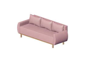 Divani 3D - Divano letto in tessuto - Ikea - Grunnarp