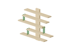 Librerie 3D - Scaffale in legno - Ikea - Lustigt