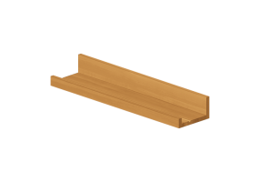 Librerie 3D - Mensola in legno - Ikea - M&aring;ler&aring;s
