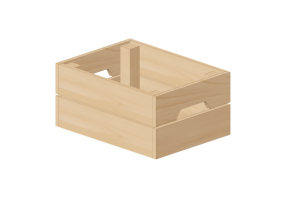 Librerie 3D - Contenitore in legno - Ikea - Knagglig