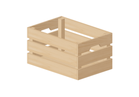 Librerie 3D - Contenitore in legno - Ikea - Knagglig
