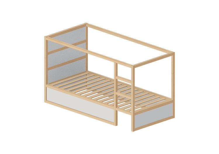 Letti 3D - Struttura letto in legno - Ikea - Kura - IKEA Letti 3D - Struttura letto in legno - Ikea - Kura - IKEA