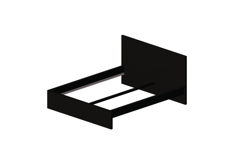Beds and Side Cabinets 3D - Lacquered wooden bed frame -... Beds and Side Cabinets 3D - Lacquered wooden bed frame -...
